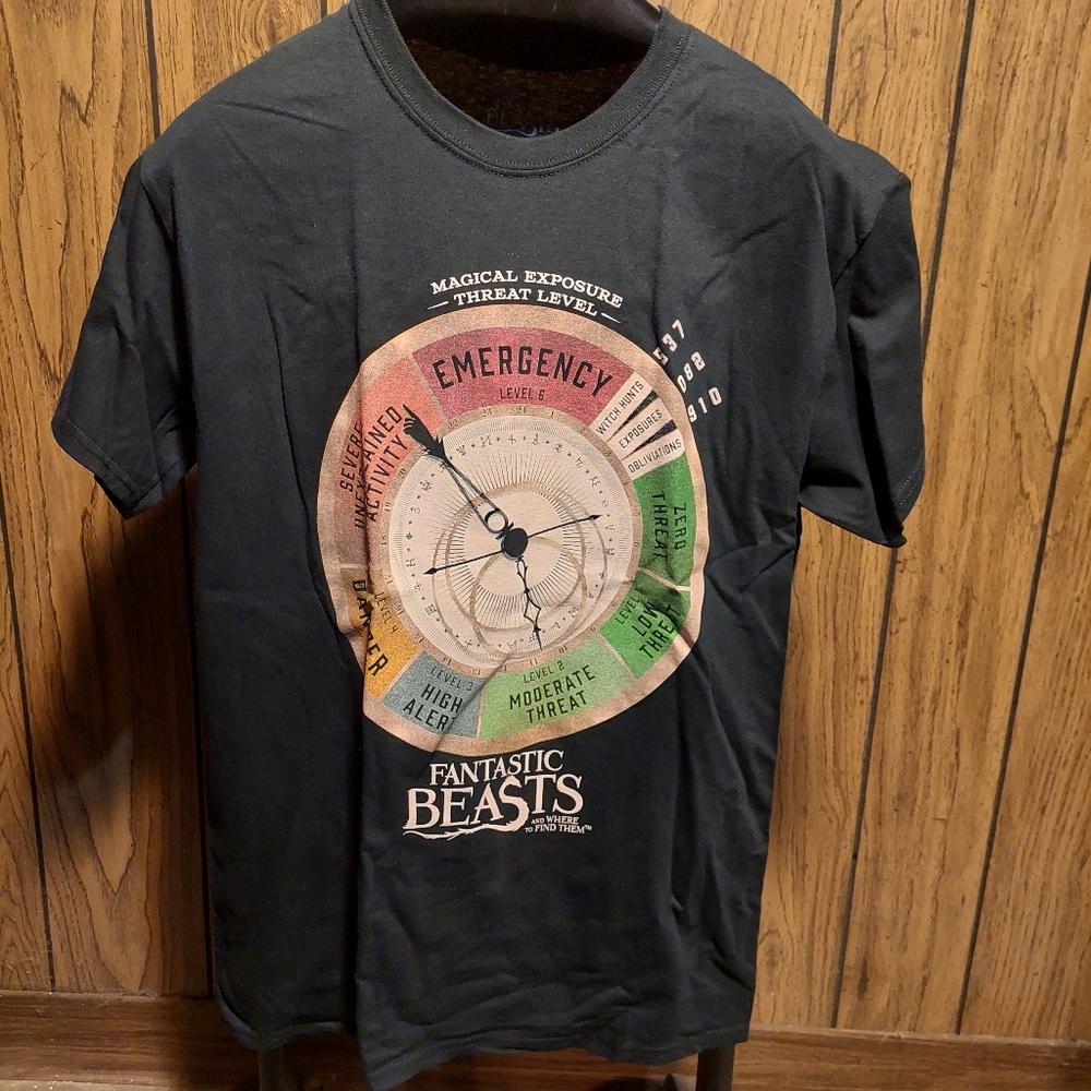 Fantastic Beasts And Where To Find Rhem Shirt 2016 Medium Black Nwot